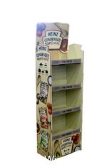 China Corrugated Cardboard Food Paper Display Rack, Display Sidekick for food supplier