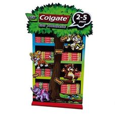 China Corrugated Cardboard Paper Display Shelf display Rack for Colgate toothpaste supplier