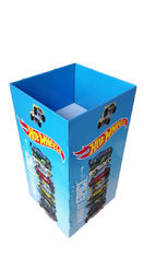 China Customized Square Blue Standee Cardboard Display Corrugated Pallet for Toy Cars supplier